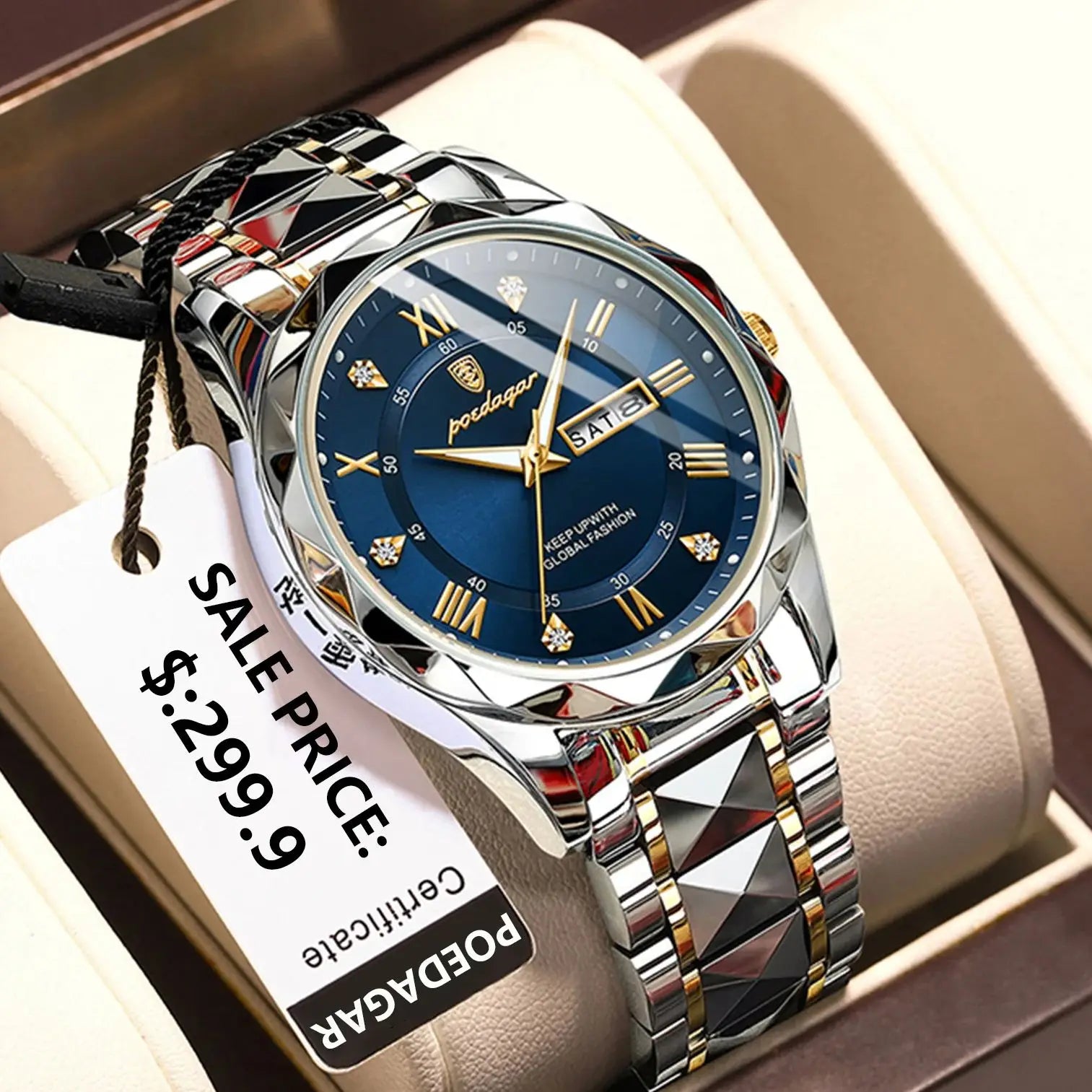 POEDAGAR Business Men Watch